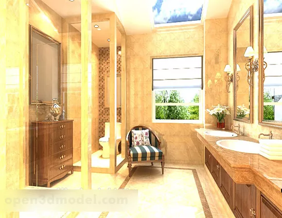 Toilet Sanitary Set 3d model
