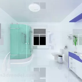 Bathroom Integrated Ceiling Decoration Interior 3d model