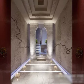 Hotel Aisle Interior V1 3d model