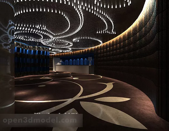 Company Lobby Front Desk Interior 3d model Company Lobby Front Desk Interior 3d model