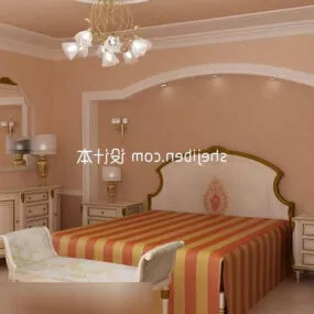 Simple Bedroom Design Interior 3d model