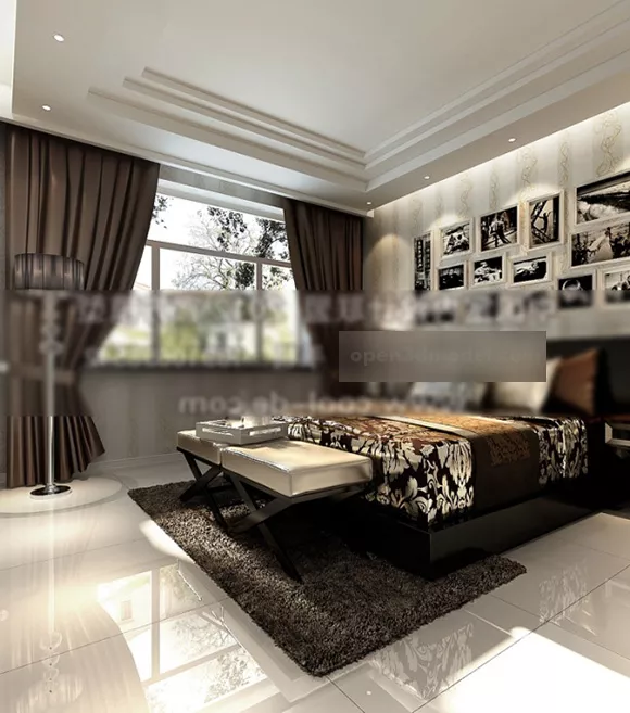 Wall Picture Decor Bedroom Interior 3d model Wall Picture Decor Bedroom Interior 3d model