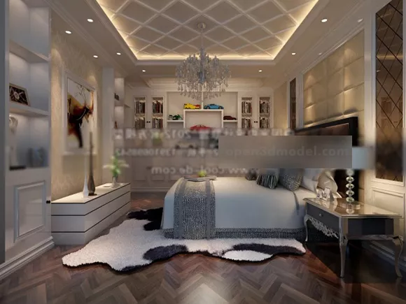 Modern Urban Apartment Building 3d model