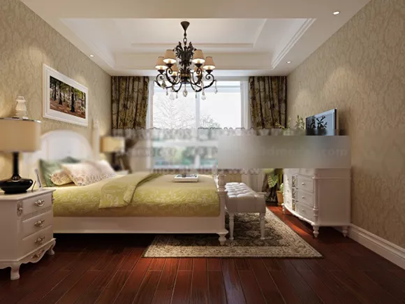 Western Style Bedroom Interior 3d model Western Style Bedroom Interior 3d model