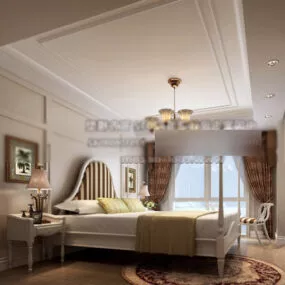 Girl Bedroom Interior 3d model