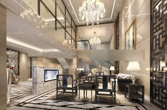 Chinese Style Living Room Duplex Interior 3d model Chinese Style Living Room Duplex Interior 3d model