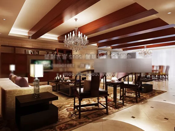 Chinese Style Living Room Interior V14 3d model Chinese Style Living Room Interior V14 3d model