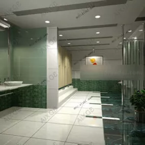 Bathroom Ceiling Decoration Interior 3d model