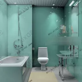 Simple Toilet For Home Interior 3d model