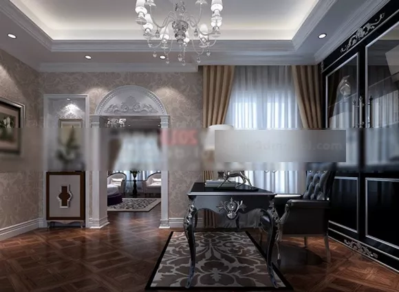 Study Room Ceiling Decoration Interior V1 3d model Study Room Ceiling Decoration Interior V1 3d model