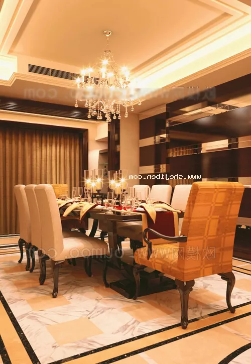Retro Design Restaurant Interior 3d model Retro Design Restaurant Interior 3d model