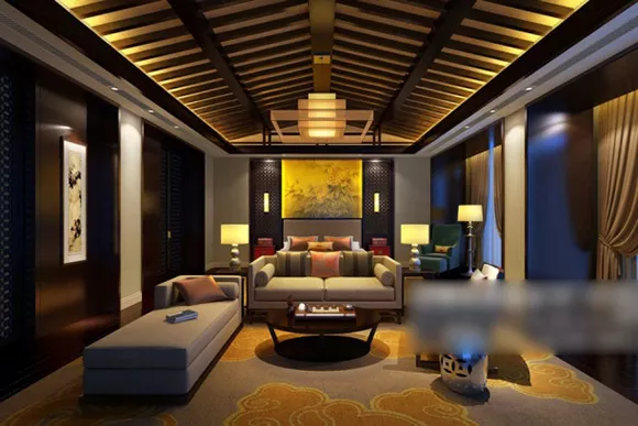 Modern Western Living Room Interior 3d model Modern Western Living Room Interior 3d model