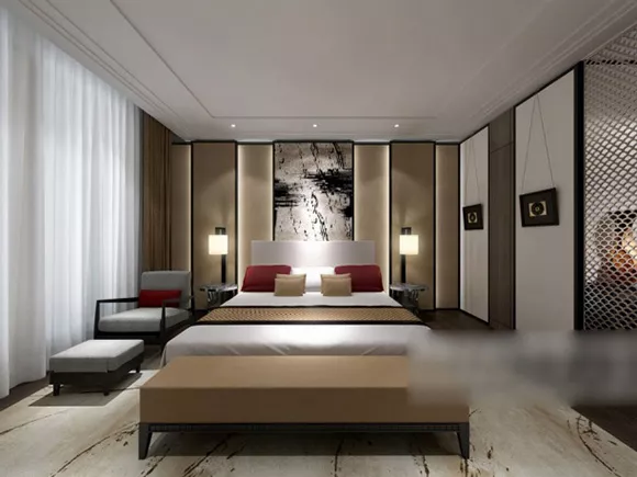 Modern Master Bedroom Interior V2 3d model Modern Master Bedroom Interior V2 3d model