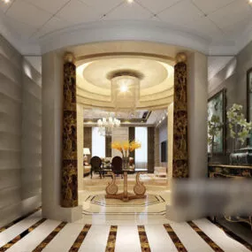 European Entrance Interior V1 3d model