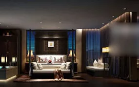 Luxury Lighting Bedroom Interior 3d model
