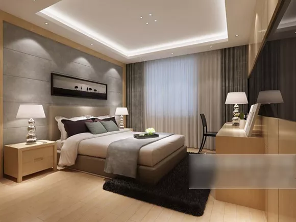 Simple Home Modern Bedroom Interior 3d model Simple Home Modern Bedroom Interior 3d model