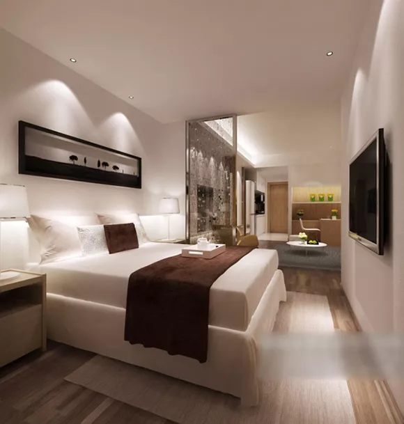 Modern White Minimalist Bedroom Interior 3d model Modern White Minimalist Bedroom Interior 3d model
