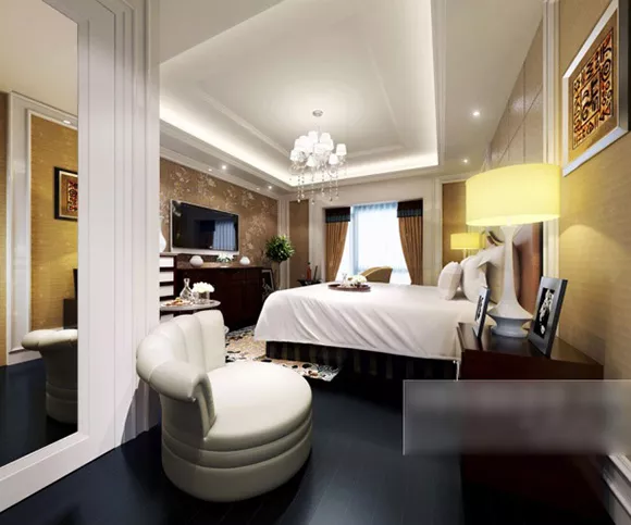 White Bedroom Lighting Decor Interior 3d model White Bedroom Lighting Decor Interior 3d model