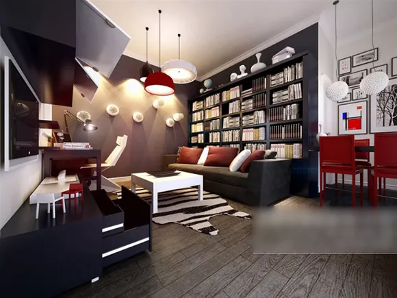 Home Modern Reading Room Interior 3d model Home Modern Reading Room Interior 3d model