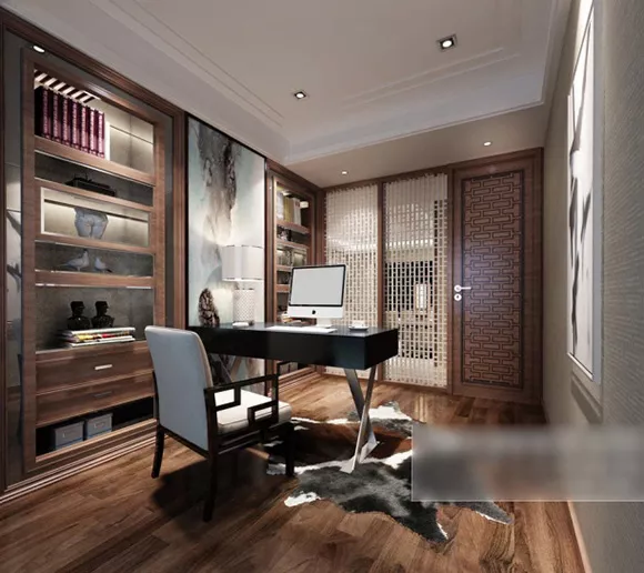 Working Study Room Interior 3d model Working Study Room Interior 3d model