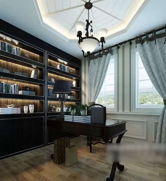 Classic Study Room With Bookcase Interior 3d model Classic Study Room With Bookcase Interior 3d model