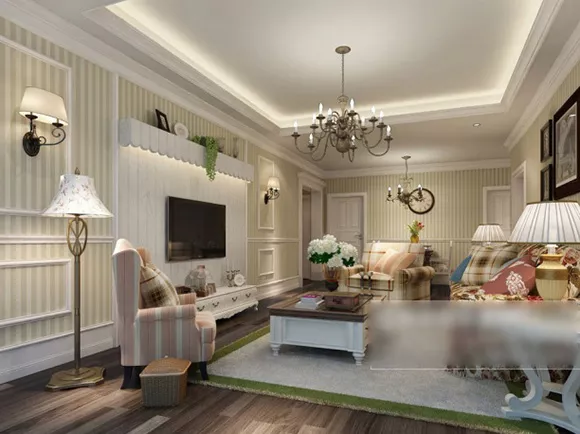 European Retro Living Room Interior V2 3d model European Retro Living Room Interior V2 3d model
