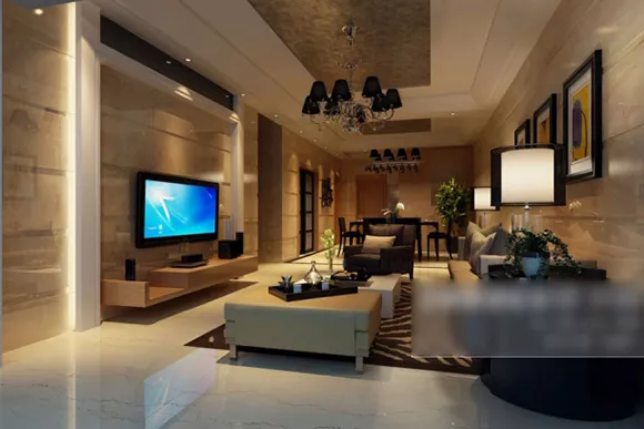 Modern Living Room With Painting Interior 3d model Modern Living Room With Painting Interior 3d model