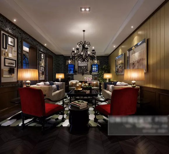 Chinese Old Style Living Room Interior 3d model Chinese Old Style Living Room Interior 3d model
