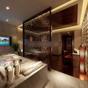 Spa Center Design Interior 3d model