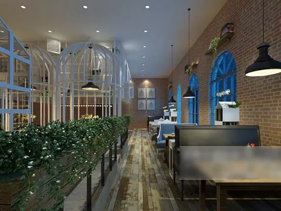 Coffee Restaurant Rustic Style Interior 3d model Coffee Restaurant Rustic Style Interior 3d model