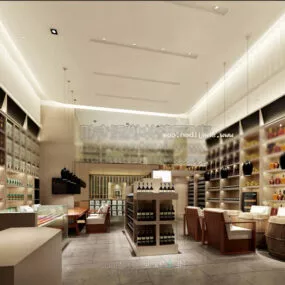 Shopping Store Interior 3d model