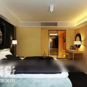 Double Bed Interior 3d model