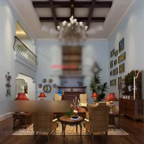 Home Design Living Room Interior V1 3d model