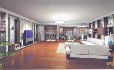 Old Style Living Room Interior 3d model Old Style Living Room Interior 3d model