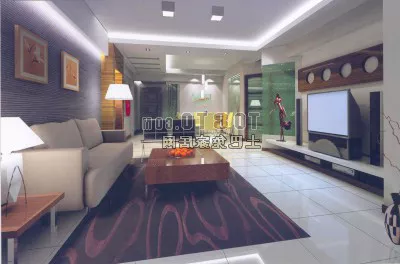 Simple Living Room Interior V17 3d model Simple Living Room Interior V17 3d model