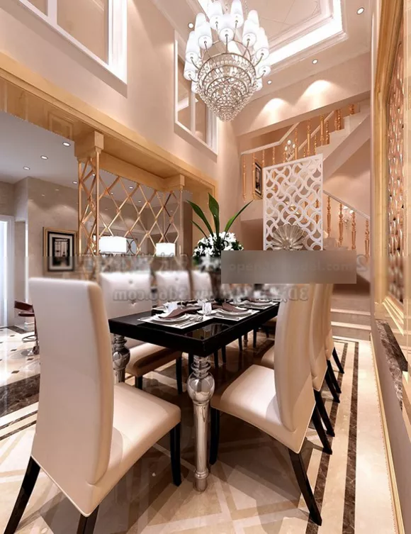 Modern Luxury Restaurant Interior 3d model Modern Luxury Restaurant Interior 3d model