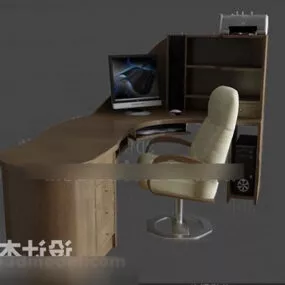 Furniture Working Desk Interior 3d model