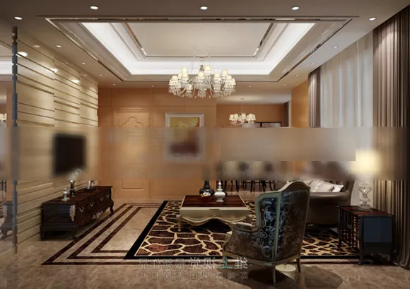Western Design Living Room Interior 3d model Western Design Living Room Interior 3d model