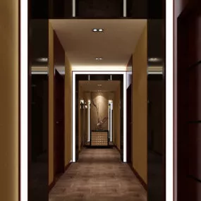 Hallway Porch Cabinet Interior V1 3d model