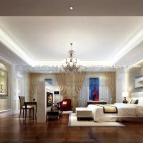 Hotel Room Interior V1 3d model