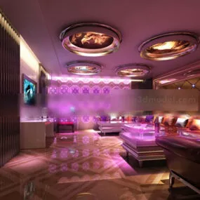 Bar Bar Club Interior 3d model
