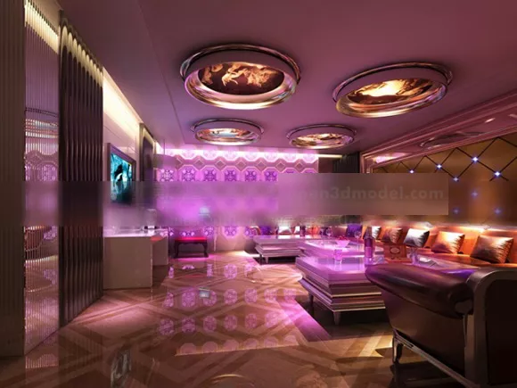 Bar Bar Club Interior 3d model Bar Bar Club Interior 3d model
