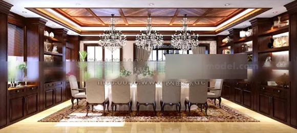 Classic Western Restaurant Interior 3d model Classic Western Restaurant Interior 3d model