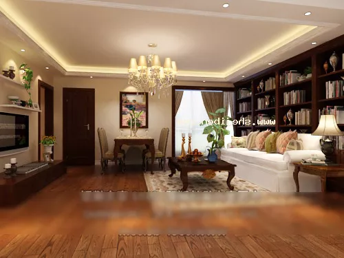 Neo Classic Design Living Room Interior 3d model Neo Classic Design Living Room Interior 3d model