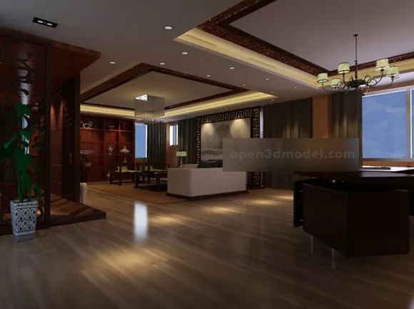 Contemporary Villa Living Room Interior 3d model Contemporary Villa Living Room Interior 3d model