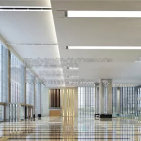 Office Hall Interior V11 3d model