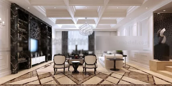Contemporary Design Living Room Interior V1 3d model Contemporary Design Living Room Interior V1 3d model