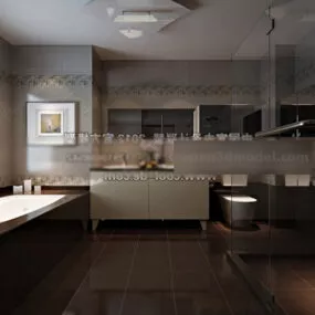 Bathroom Modern Style Interior 3d model