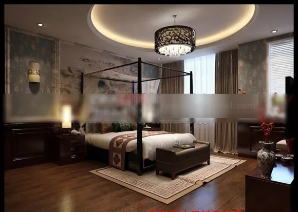 Southeast Asian Style Bedroom Interior V3 3d model Southeast Asian Style Bedroom Interior V3 3d model
