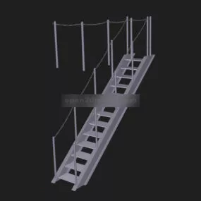 Straight Stair 3d model